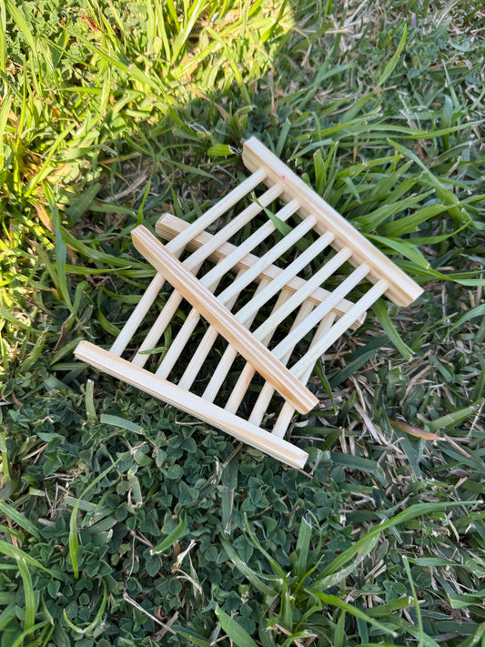 Bamboo Wood Soap Holder - Natural Color